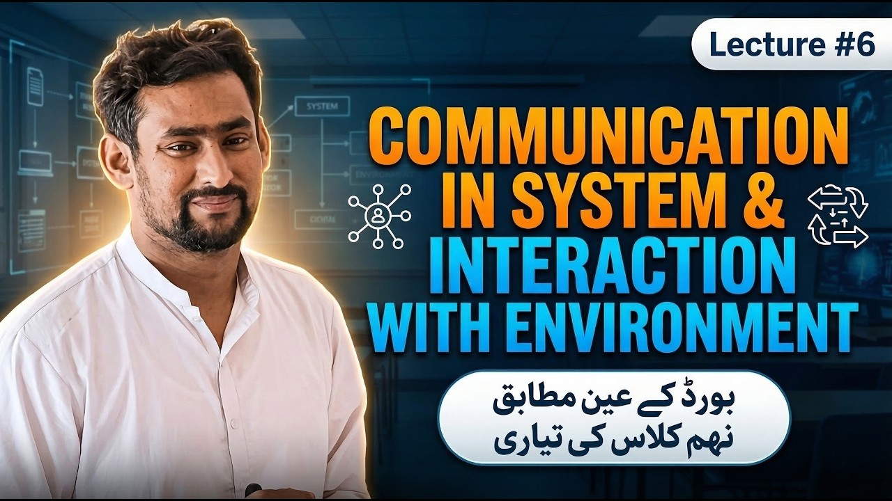 “Communication in System and Interaction with Environment” (Class 9 Computer – New Course 2026) Ch#1