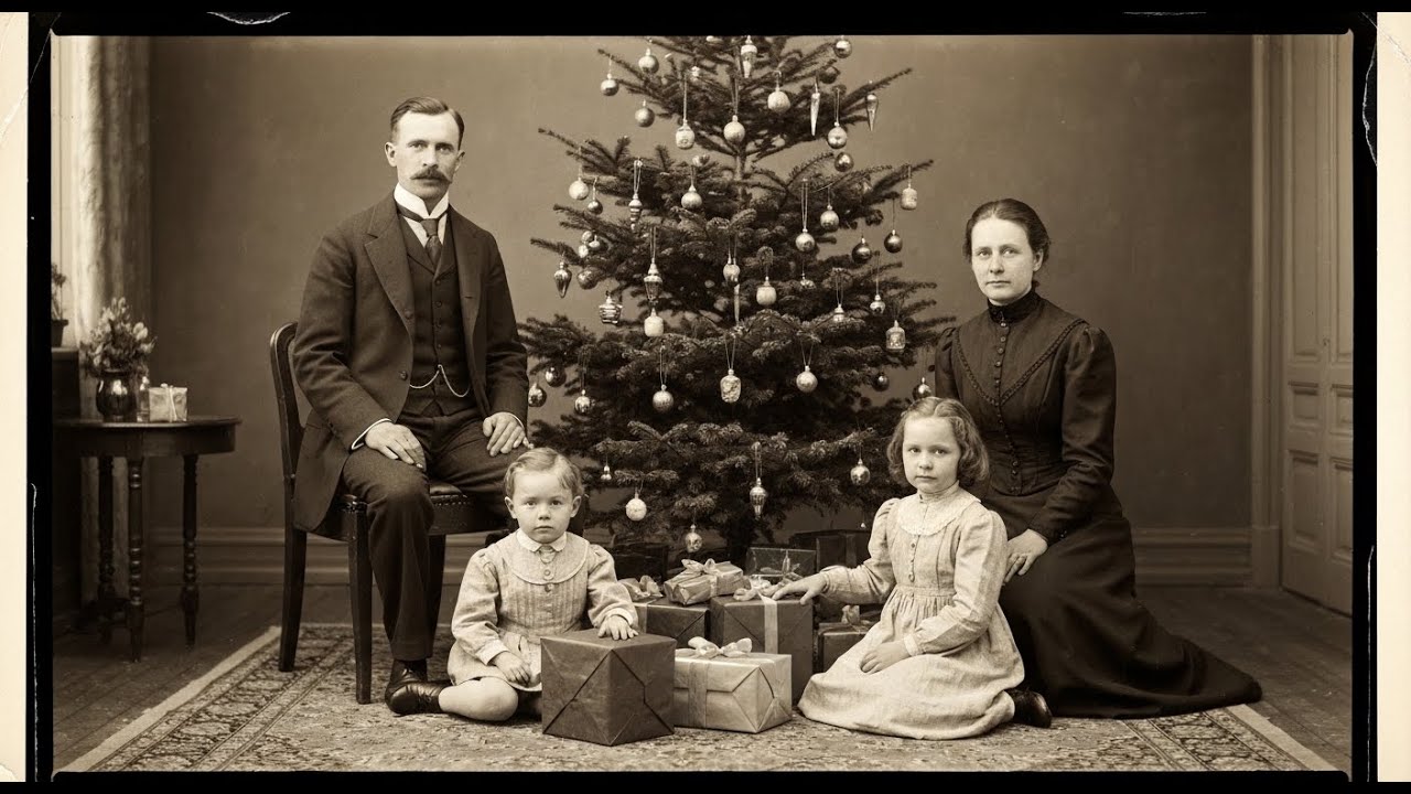 1909 Christmas Morning Photograph Seems Perfect — AI Shows What the Gifts Really Contain