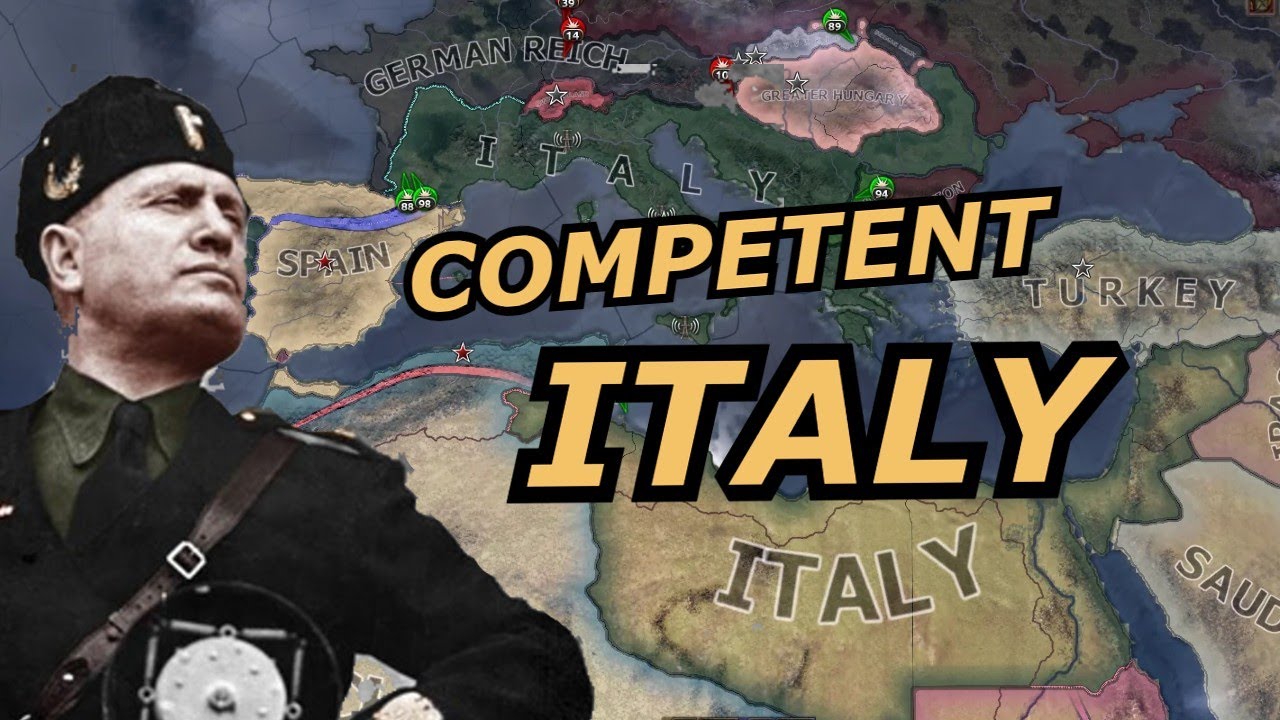 Hoi4: Что, если бы Италия действительно была КОМПЕТЕНТНА