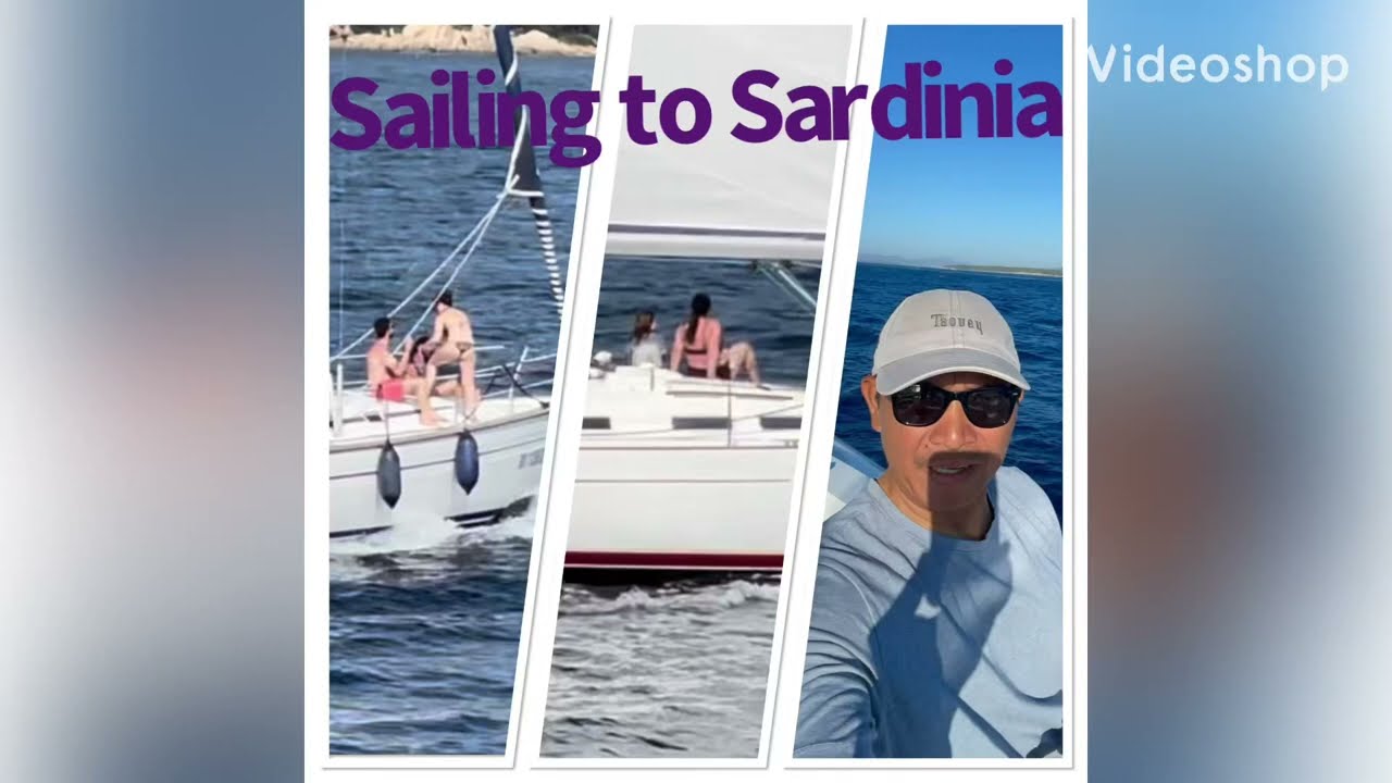 Sailing to Sardinia Island Italy