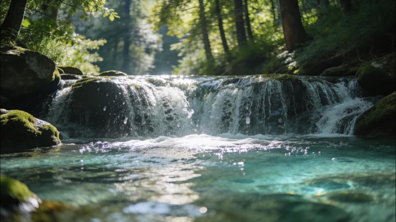 🌲 Nature Escape LIVE 🌊 | Waterfall Sounds for Sleep, Study & Focus