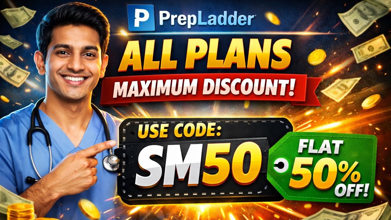 Prepladder Coupon Code Today 2026 | Prepladder Discount Offer for NEET PG, FMGE, INI CET Aspirants