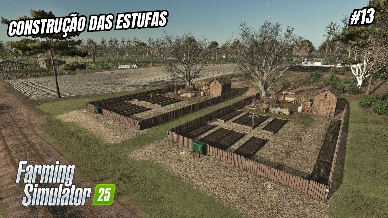 Construção das nossas novas Estufas | Herança do Vô | Farming Simulator 25 | Ep 13