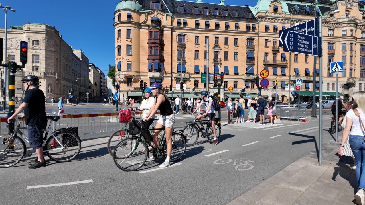 Stockholm, Sweden - Hamngatan, Sergels Torg, Drottninggatan & More | 4K