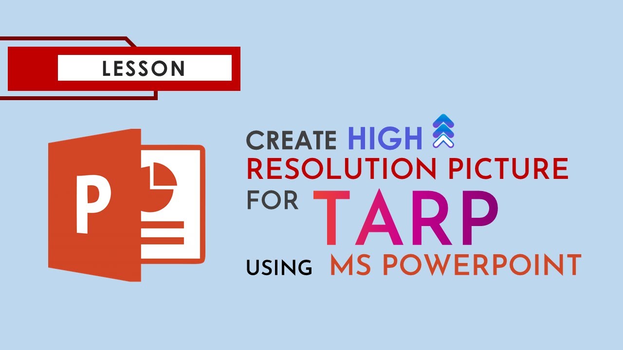 High Resolution Picture for Tarp in Powerpoint - Click Guru