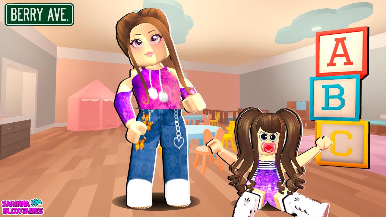 MINHA ROTINA DE BEBÊ POR UM DIA NO ROBLOX - 🍼 Berry Avenue 🏠RP