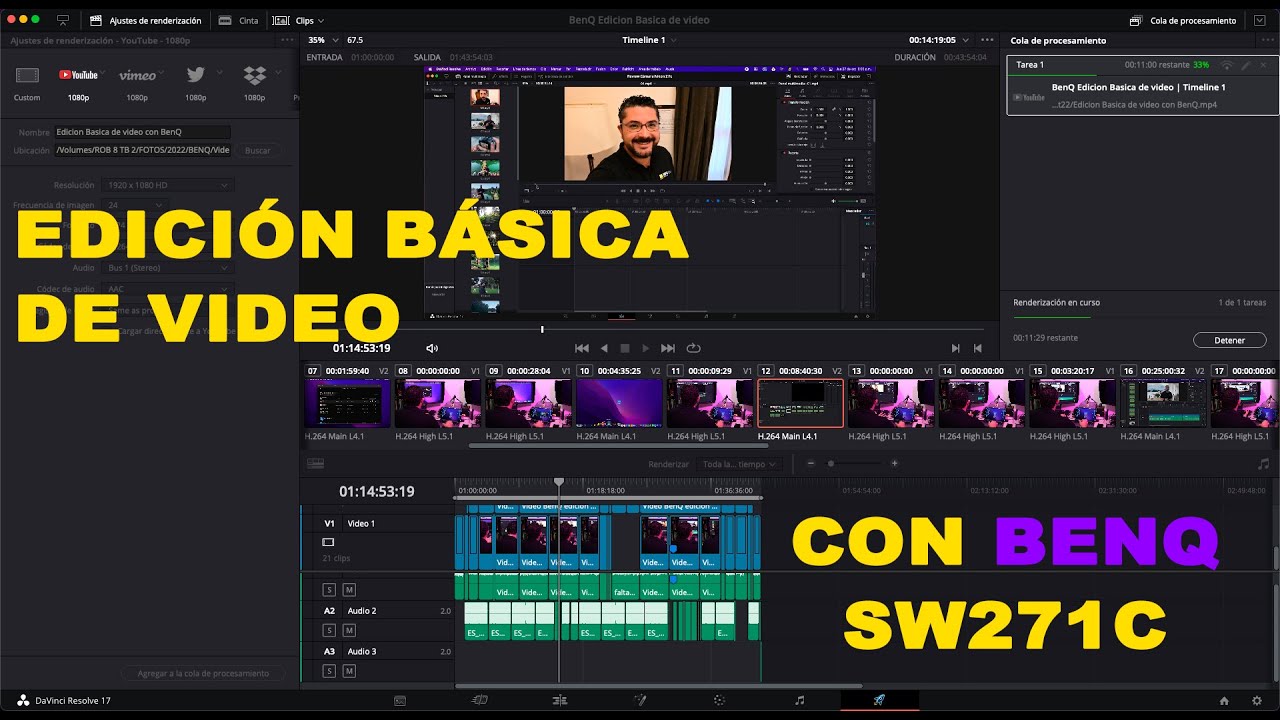 Edición básica de video con BenQ