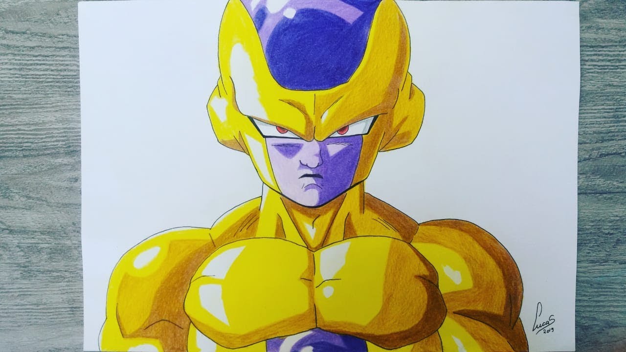 Como Desenhar o Golden Freeza - How to draw Golden Freeza ( DRAGONBALL SUPER )