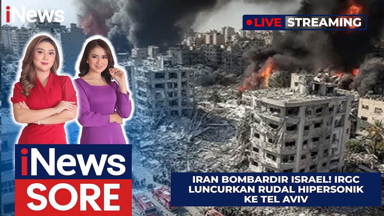 🔴LIVE | Iran Bombardir Israel! IRGC Luncurkan Rudal Hipersonik ke Tel Avi  | iNews Sore 05/03