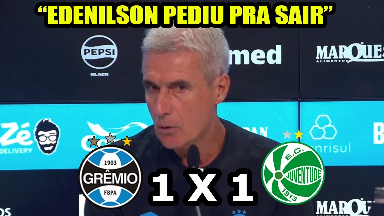 Entrevista coletiva Luis Castro após Grêmio 1x1 Juventude