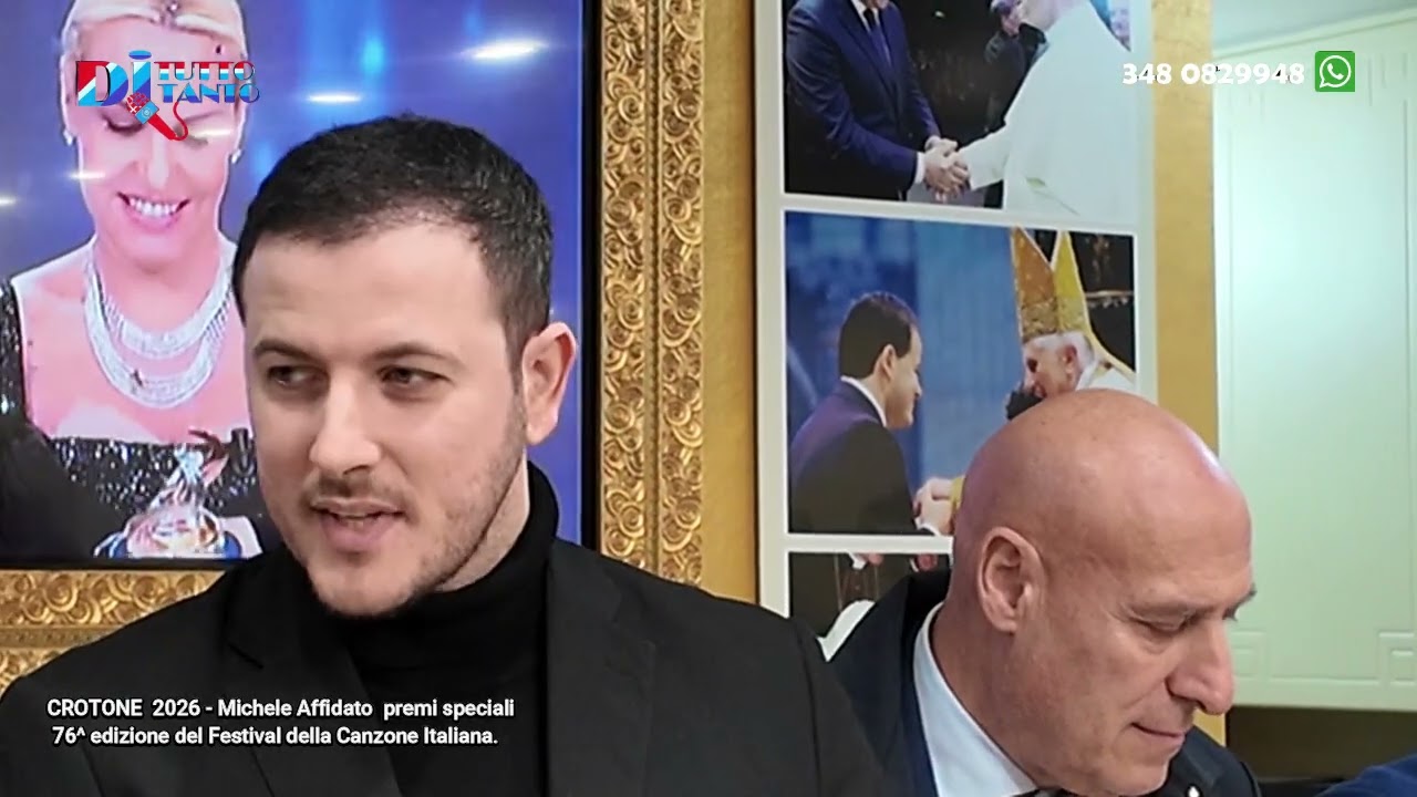 CROTONE - Michele Affidato presentati i premi per la 76^ Festival di Sanremo 2026