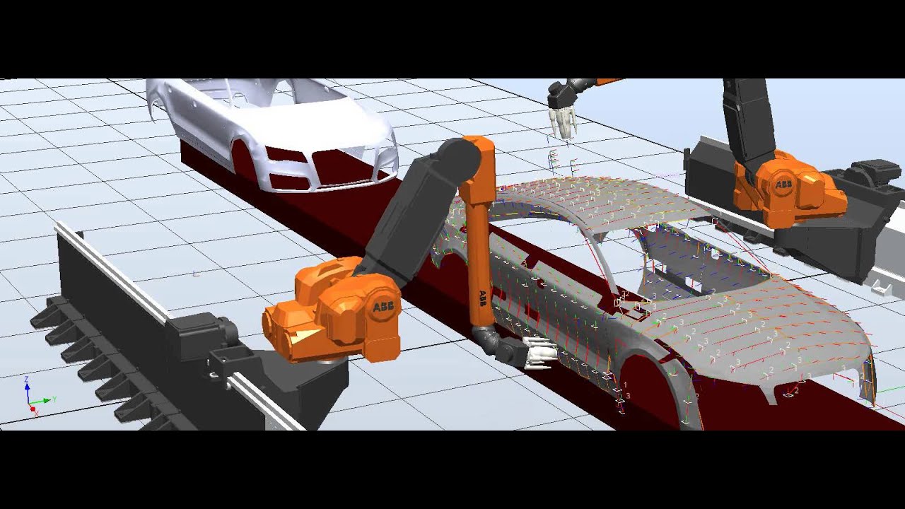 Audi A7  painting in RobotStudio