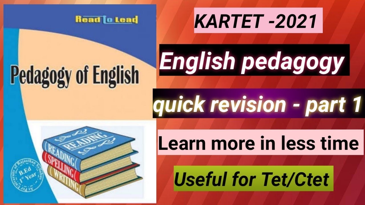 Tet/Ctet - English pedagogy - quick revision part -1