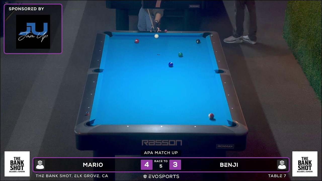 MARIO vs BENJI - THE BANK SHOT - TABLE 7 | EvoSports