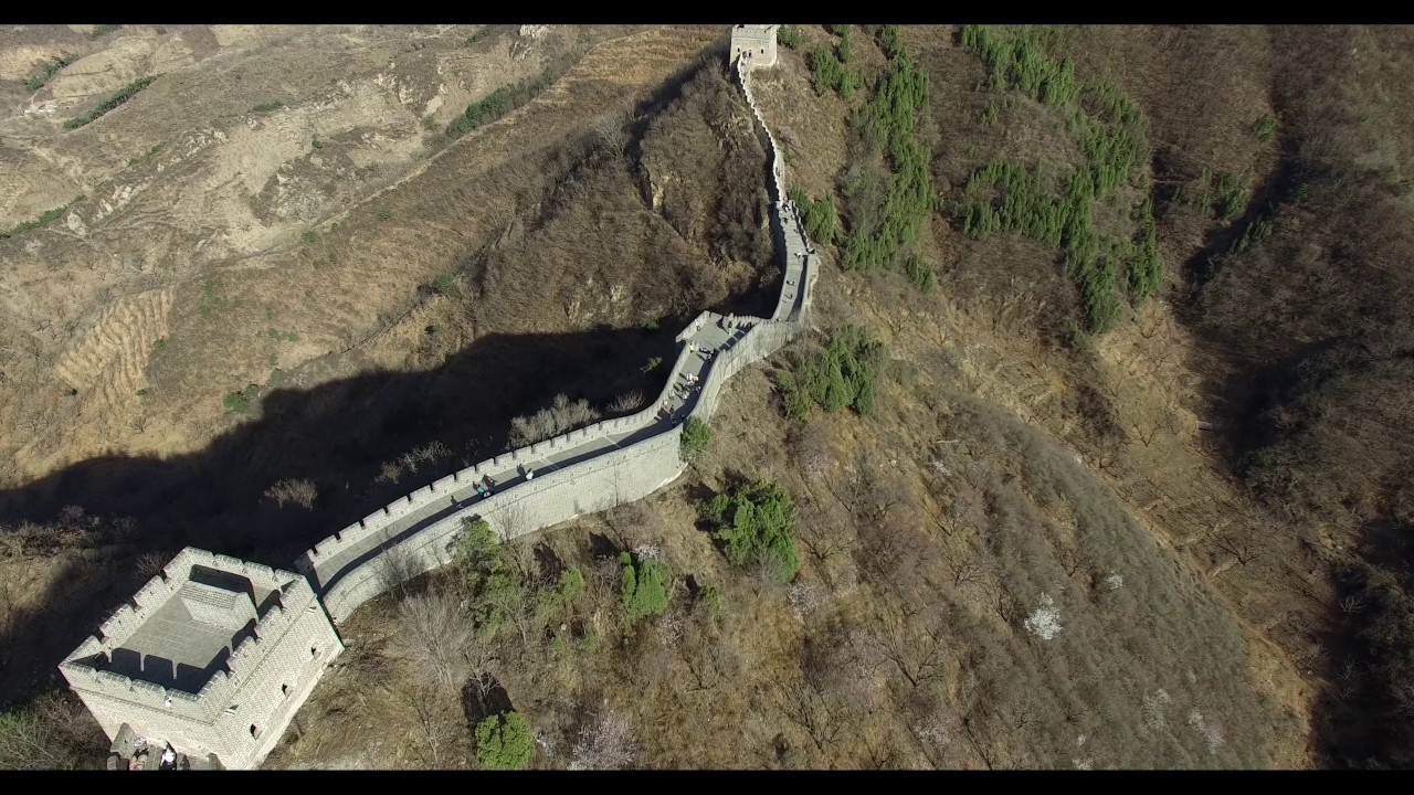 The Great Wall of China, by drone in 4K