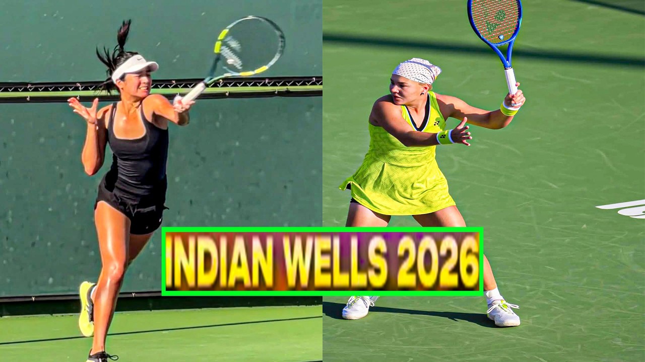 Alex Eala vs Diana Shnaider Full Practice Match | Indian Wells 2026