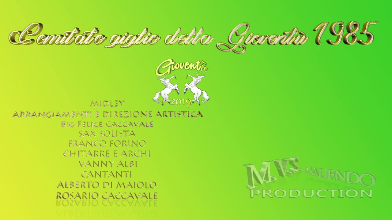 GIOVENTÙ 2019 MIDLEY BRUSCIANO 2019