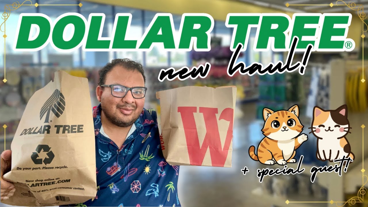 DOLLAR TREE NEW FINDS HAUL! 🛒 So Many Good Deals + Special Guest! #new #dollartreehaul 