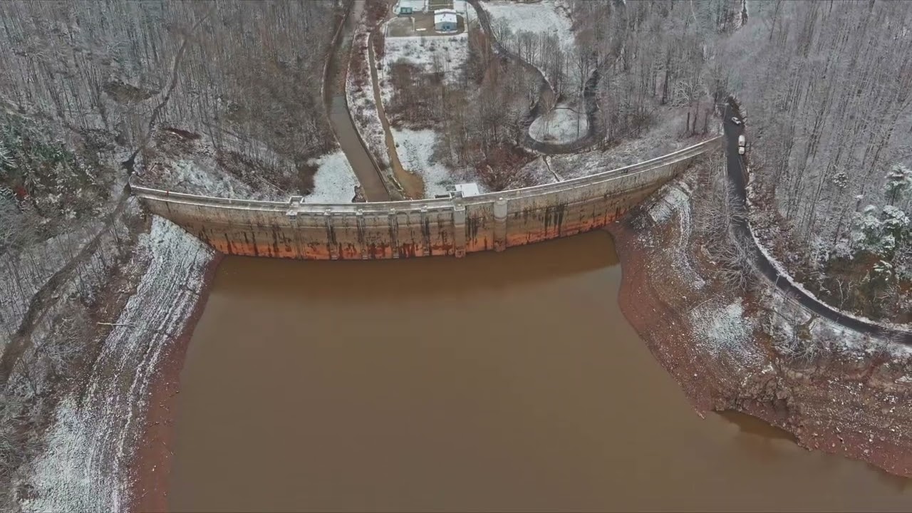 Zagórze Śląskie - awaria tamy - nie ma wody na pustyni   #drone