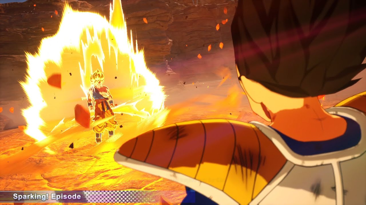Goku Goes Super Saiyan Against Vegeta During Saiyan Saga | DRAGON BALL: Sparking! ZERO