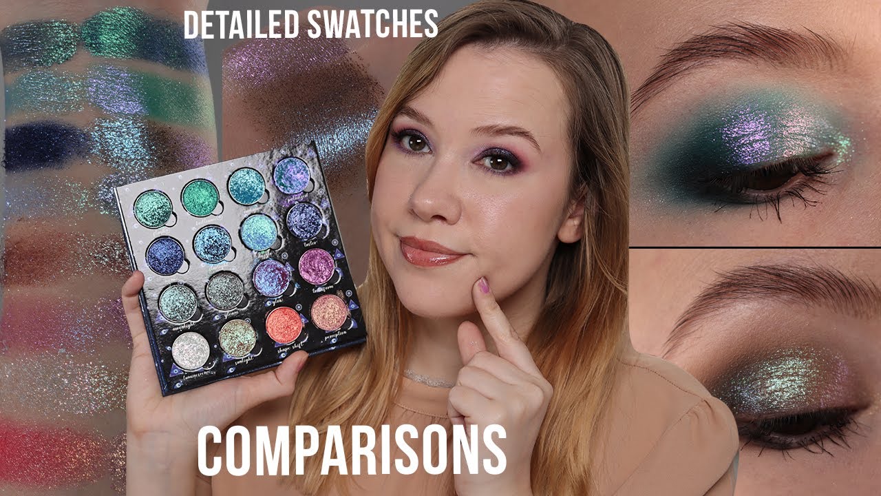 Bella Beaute Bar Angles of Illumination | Swatches, comparisons with palettes AND single eyeshadows