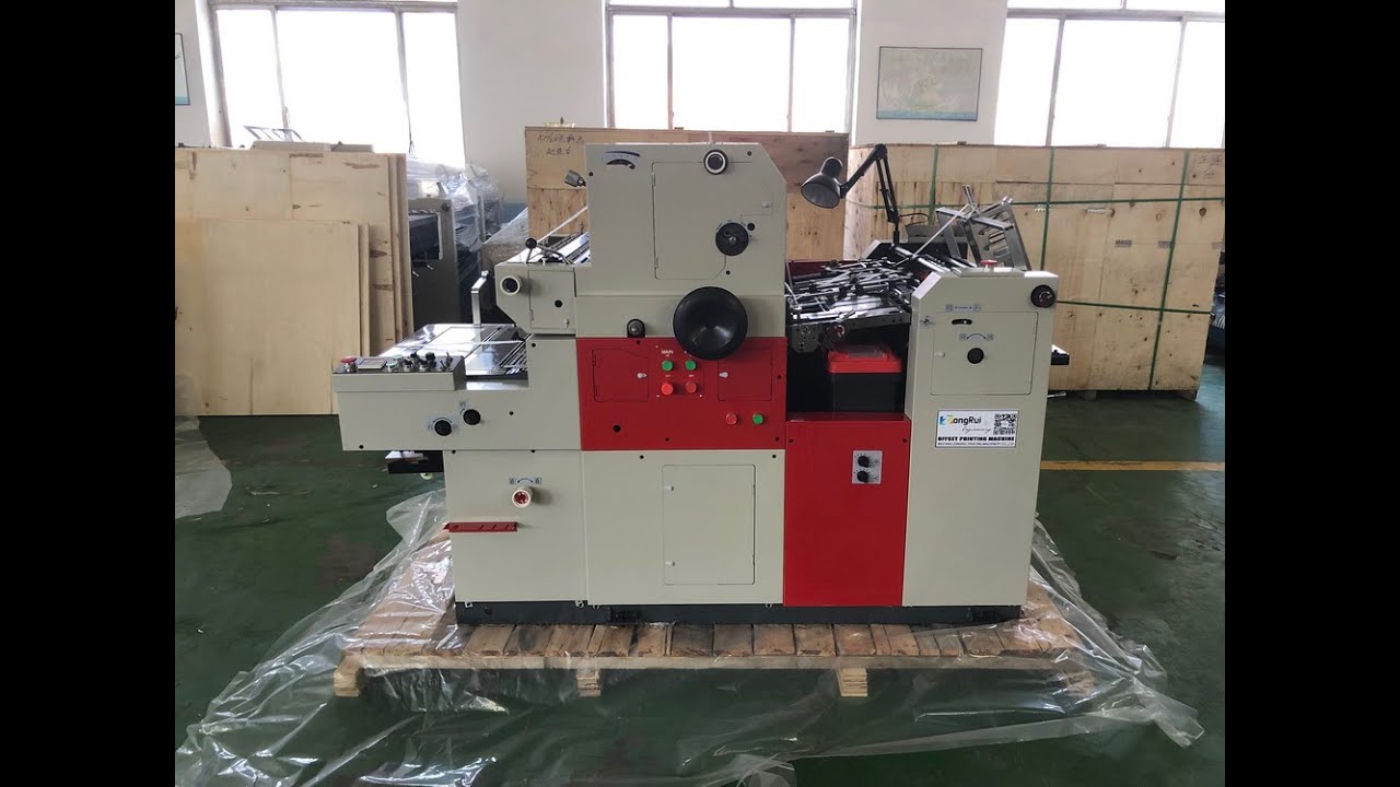 SINGLE COLOR OFFSET PRINTING MACHINE WITH NUMBERING&PERFORATING 560x395MM SIZE ZR56IINP DISPLAY