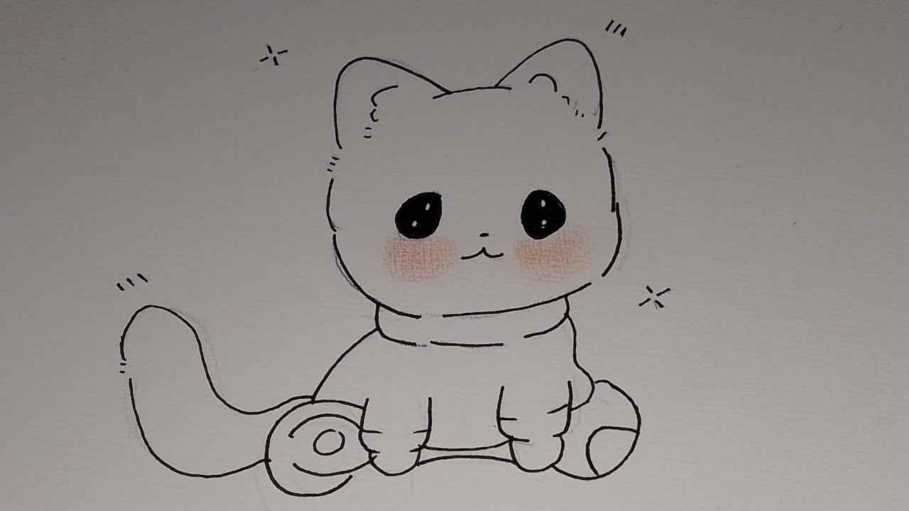 Drawing of cute cat 😺 || Mary the Artisan ||
