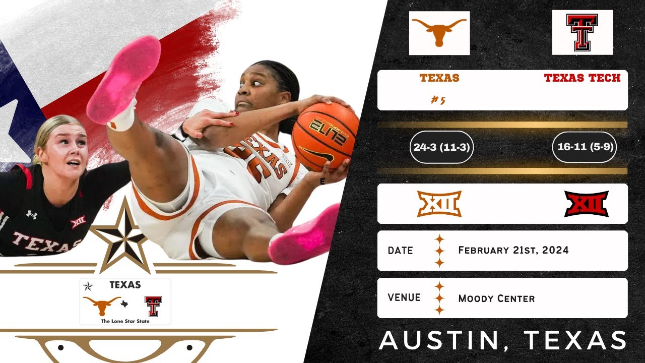 No. 5 Texas vs Texas Tech | Big 12 | 2.21.24