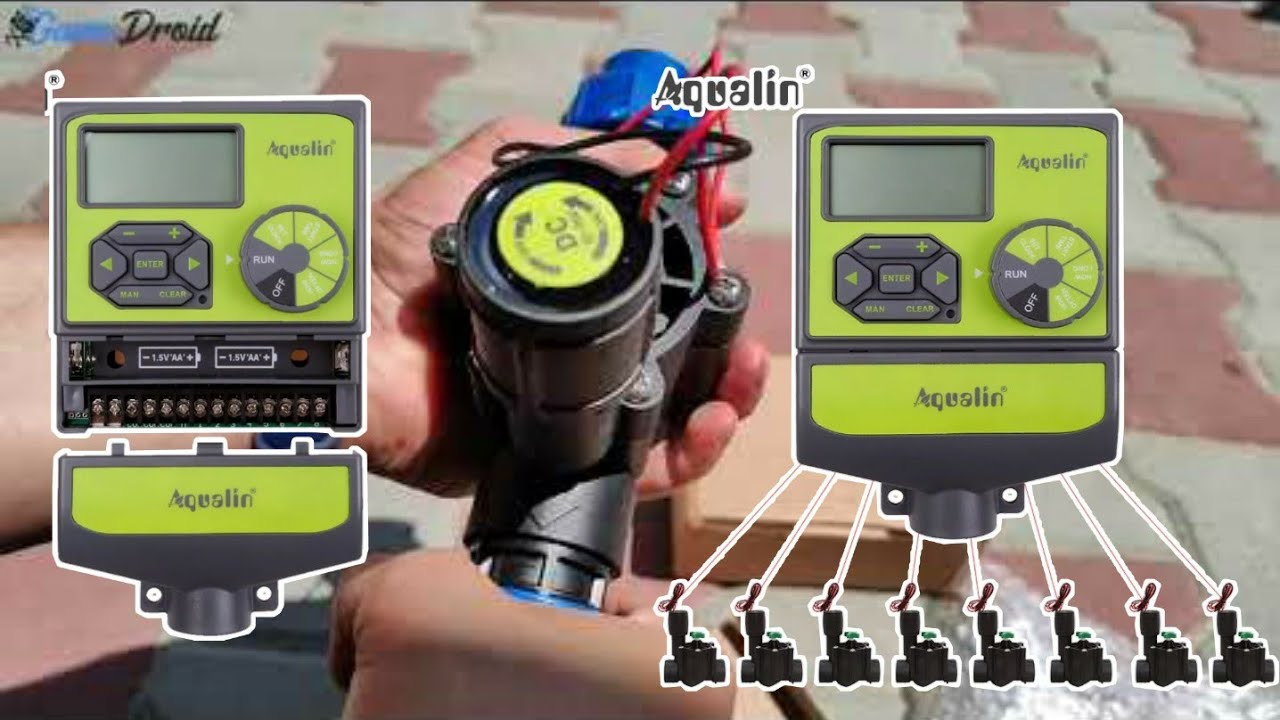 8 Stations Garden Automatic Irrigation DC 3V Input Controller with 9-12 V DC Valve - unboxing