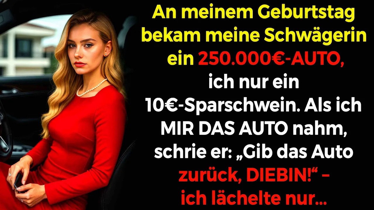 An meinem Geburtstag schenkte mein Mann der Schwägerin ein Luxusauto🚗 und mir nur ein Sparschwe