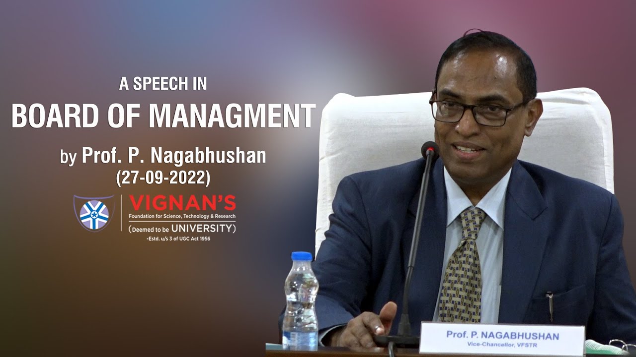 42nd Board of Management Meeting | Strategic Decisions at Vignan’s University