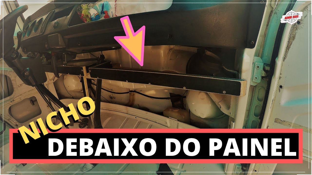 Nicho debaixo de painel da Kombi Haus