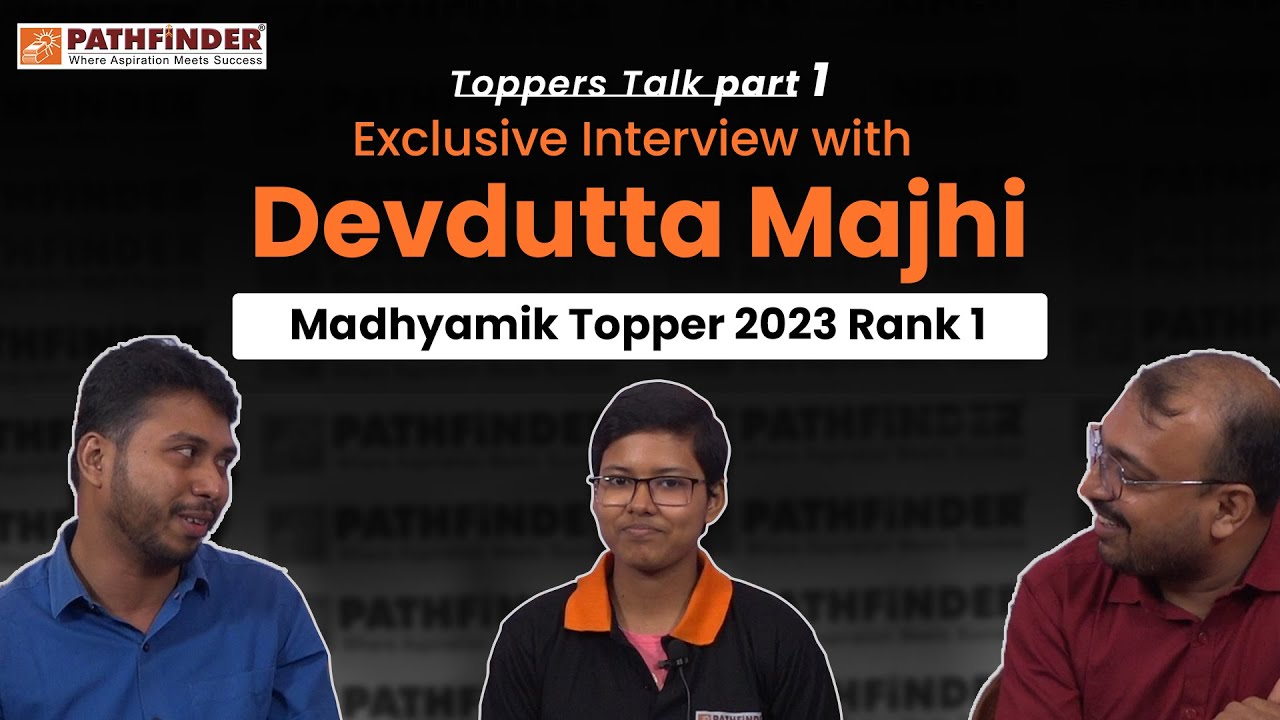 Exclusive Interview Madhyamik Topper 2023 Rank 1 Devdutta Majhi |  Toppers Talk pt 1