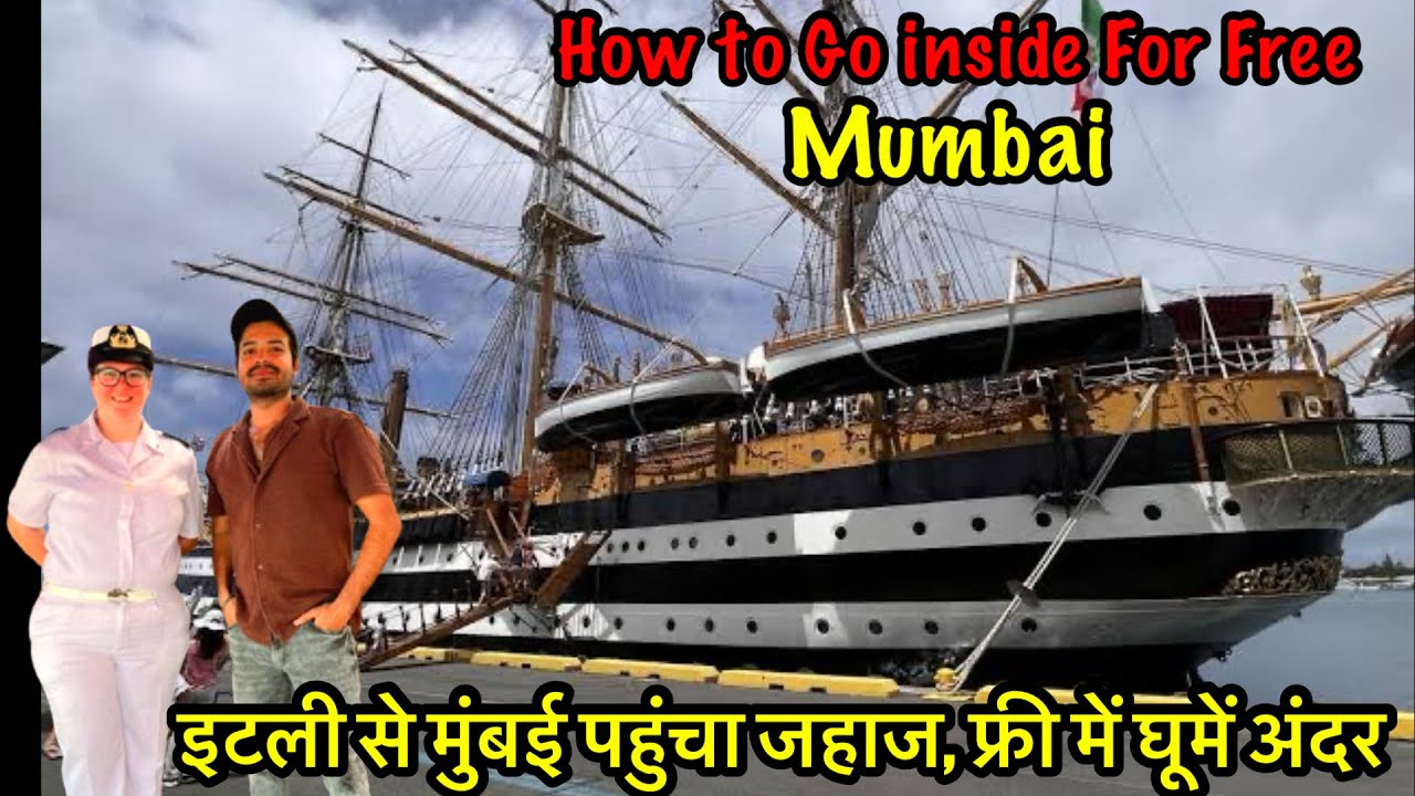 The World’s Most Beautiful Ship | The Italian Navy's Amerigo Vespucci ship Inside Tour in Mumbai