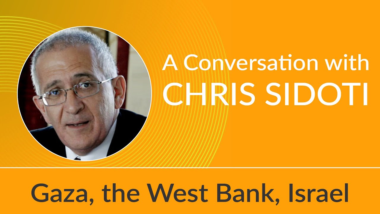A Conversation with Chris Sidoti &ndash; Gaza, the West Bank, and Israel