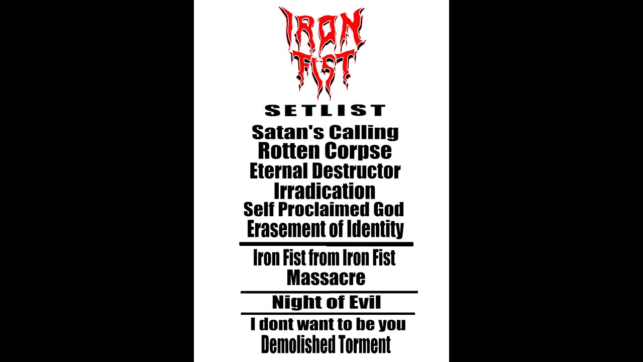 Iron Fist Live True Thrash Fest Bambi Galore 28 11 2025