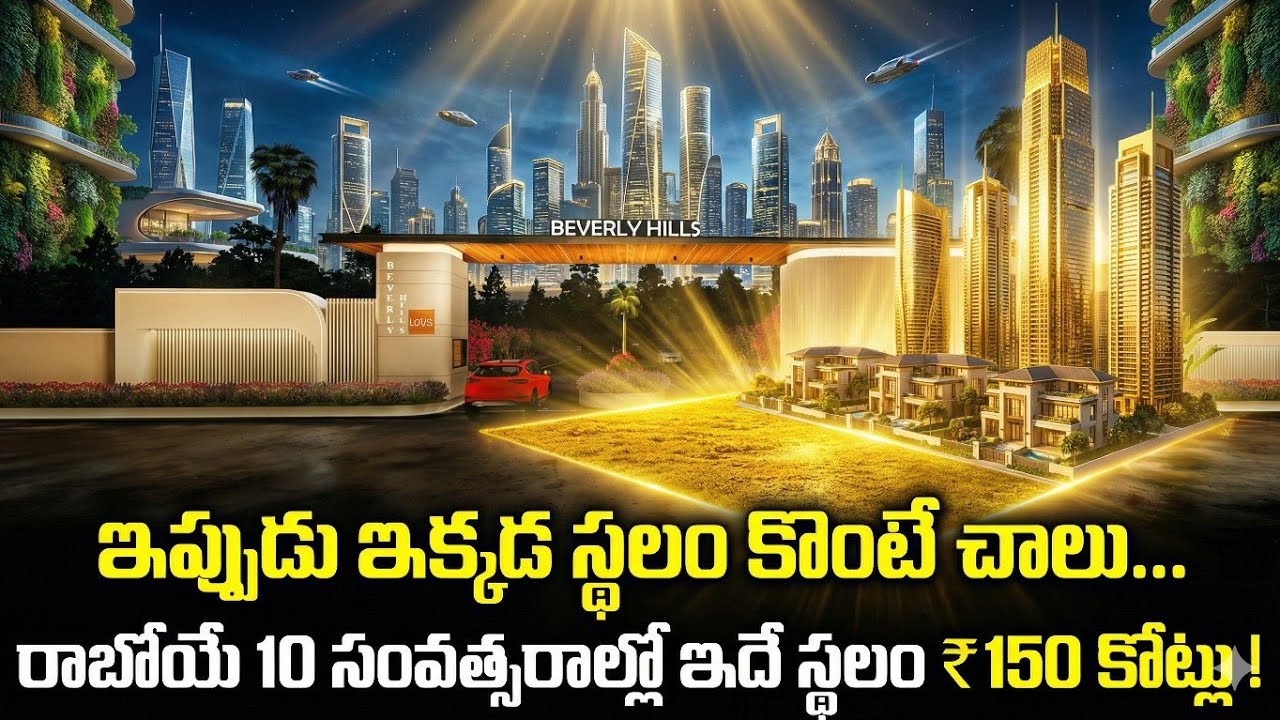 Beverly Hills Kaza|అమరావతి లో మీరు మరొక గచ్చిబౌలి ని చూడబోతున్నారు |దానికి ఇదే చిరునామా | Open Plots