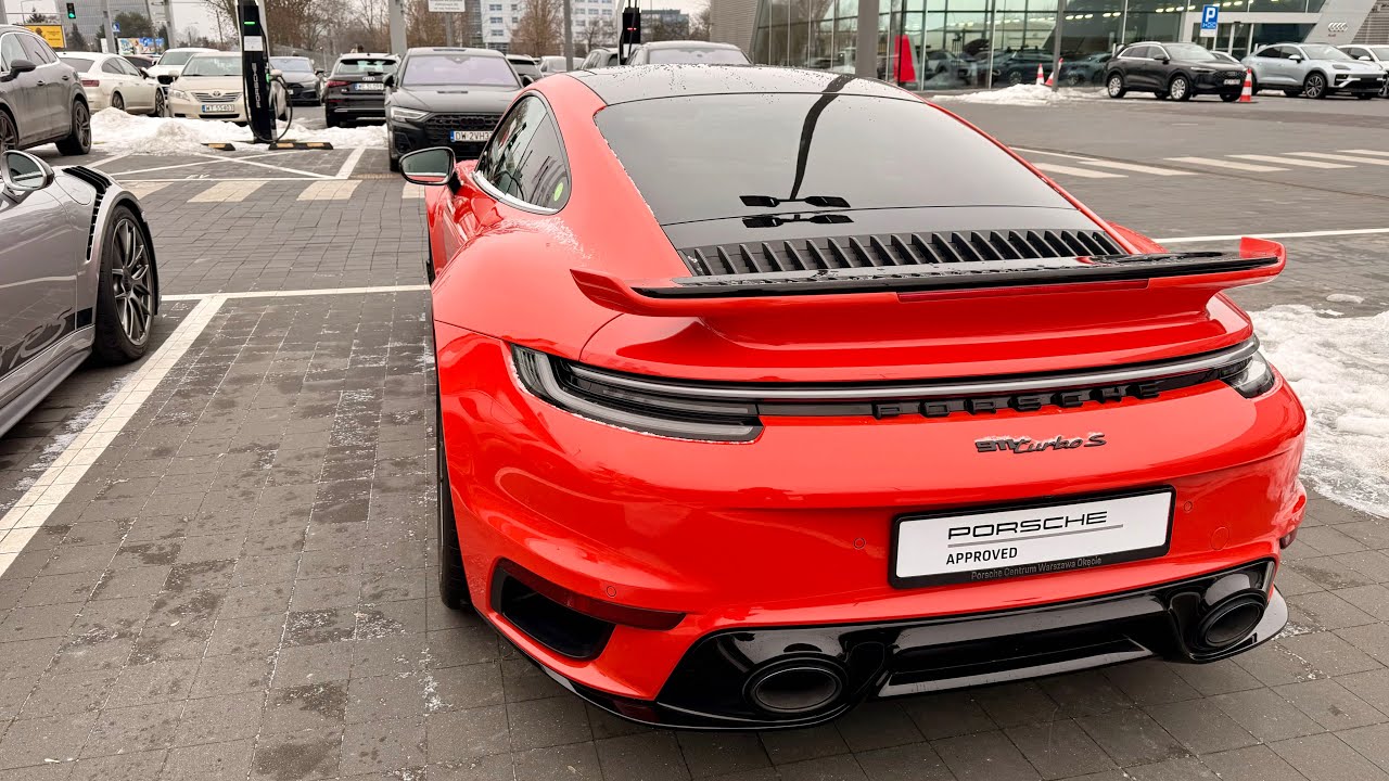 Porsche 911 Turbo S - COLD START EXHAUST 🔥🔥🔥 @Porsche 