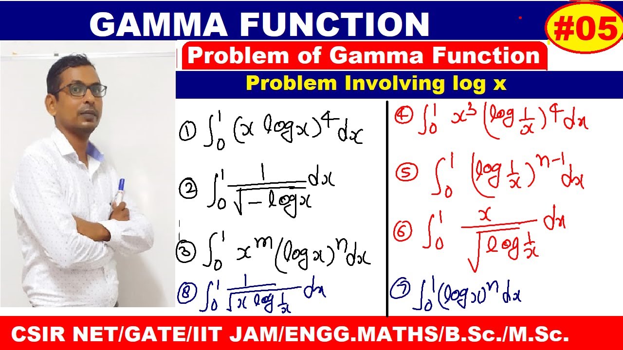 #05 Gamma Function in Hindi | Problem of Gamma Function  Involving log x | example of gamma function