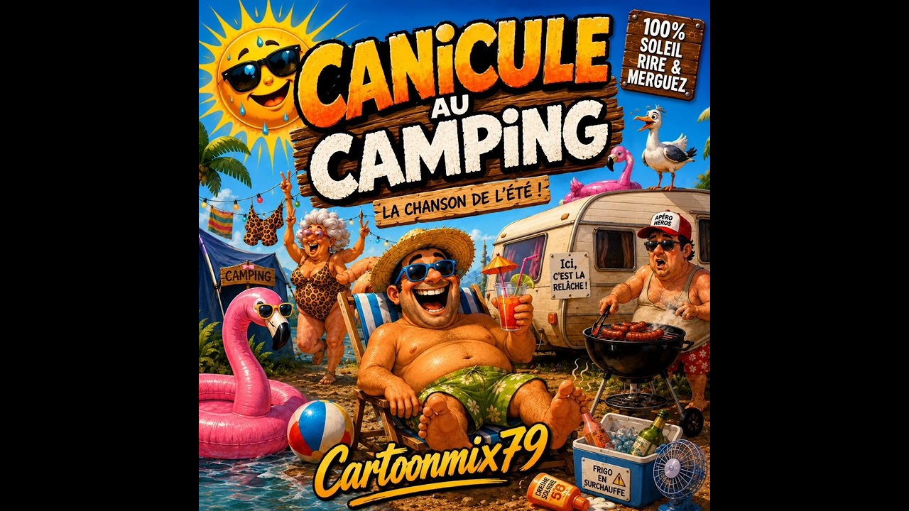 Cartoonmix79 - CANICULE AU CAMPING (La Chanson de l&rsquo;&Eacute;t&eacute; !) ☀️🍖