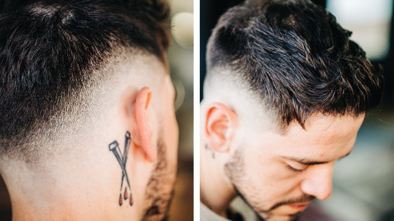Short Textured Haircut with Skin Fade