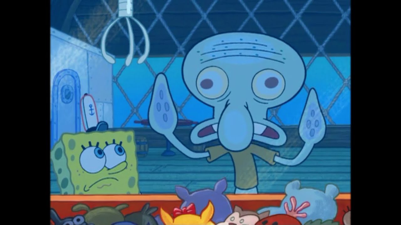 Squidward Wins the Skill Crane