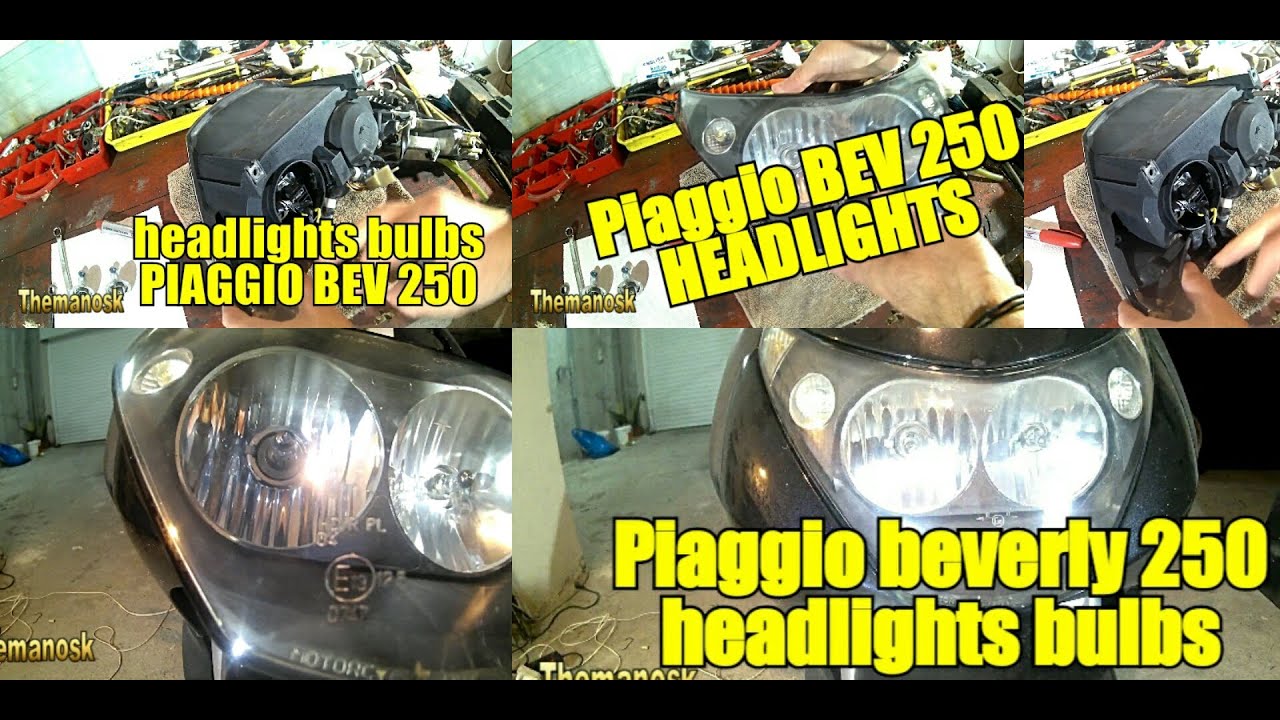 piaggio beverly 250cc headlamps replacement