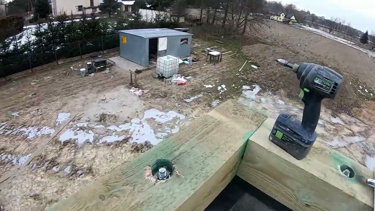 Montujemy płatwie od a do z # pierwsze krokwie .