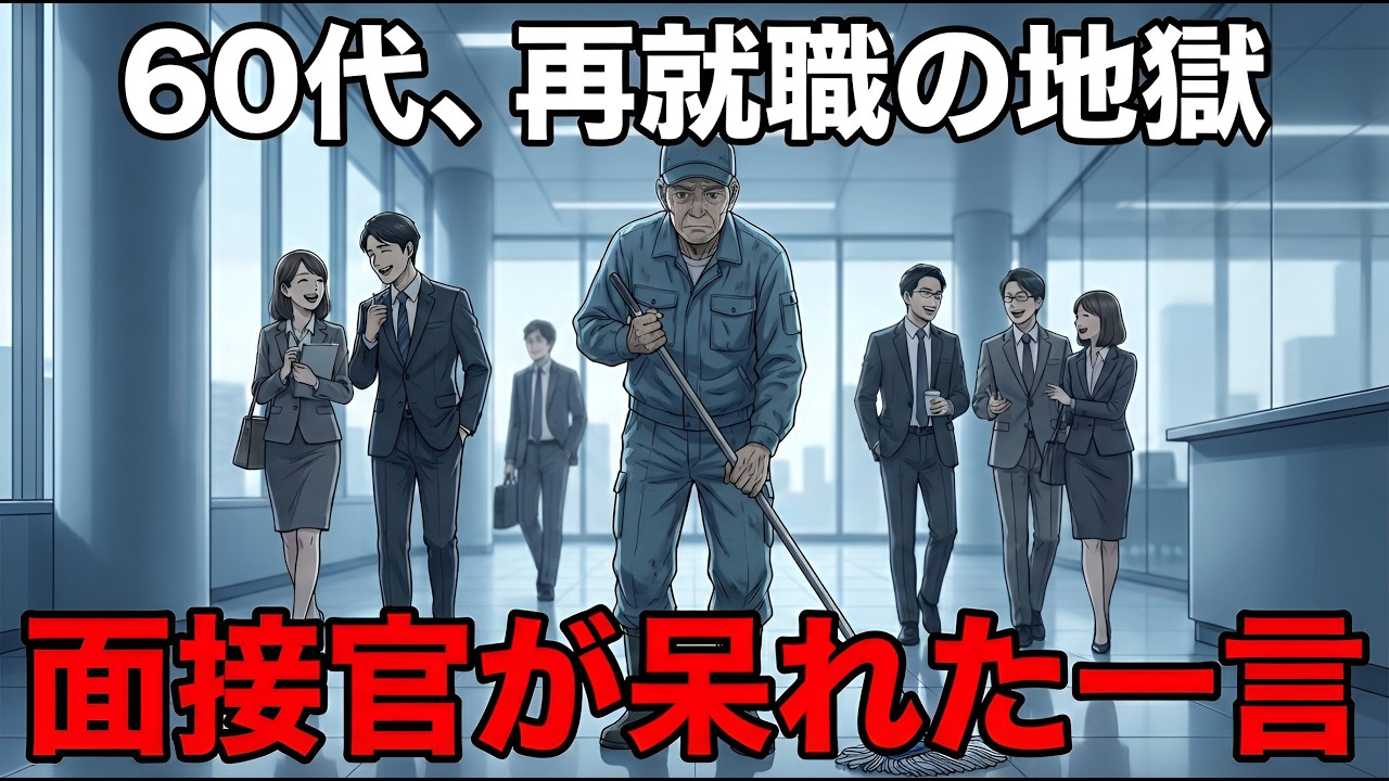 元部長の私がなぜ清掃員に？プライドが高い60代男性が再就職で落とされる致命的な理由5選【シニア朗読雑学】