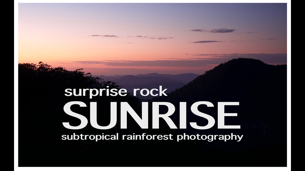 Lamington National Park Landscape Photography. Spring Sunrise and Subtropical Rainforest.