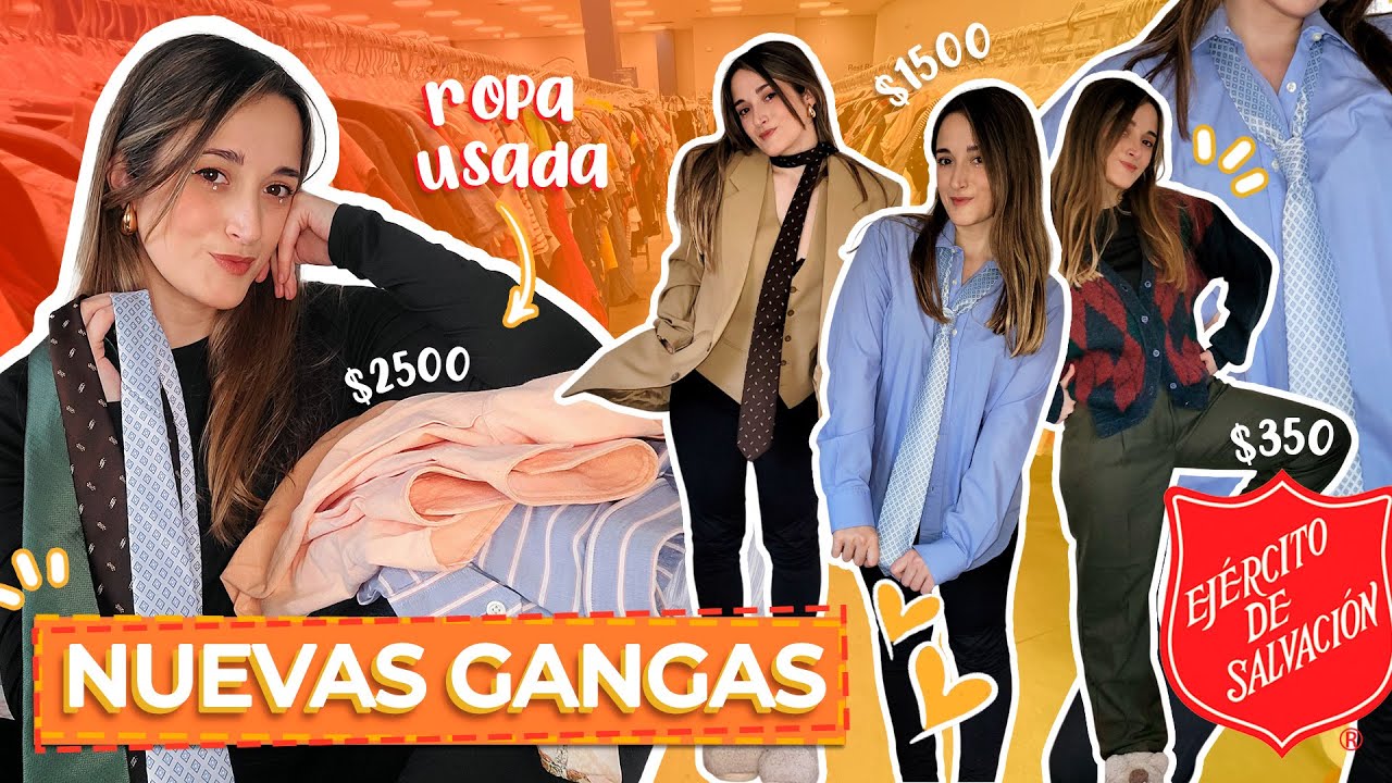 No puedo creer lo que encontré en el Ejército de Salvación 🫣🛍️ Haul de ropa usada con estilo #gangas