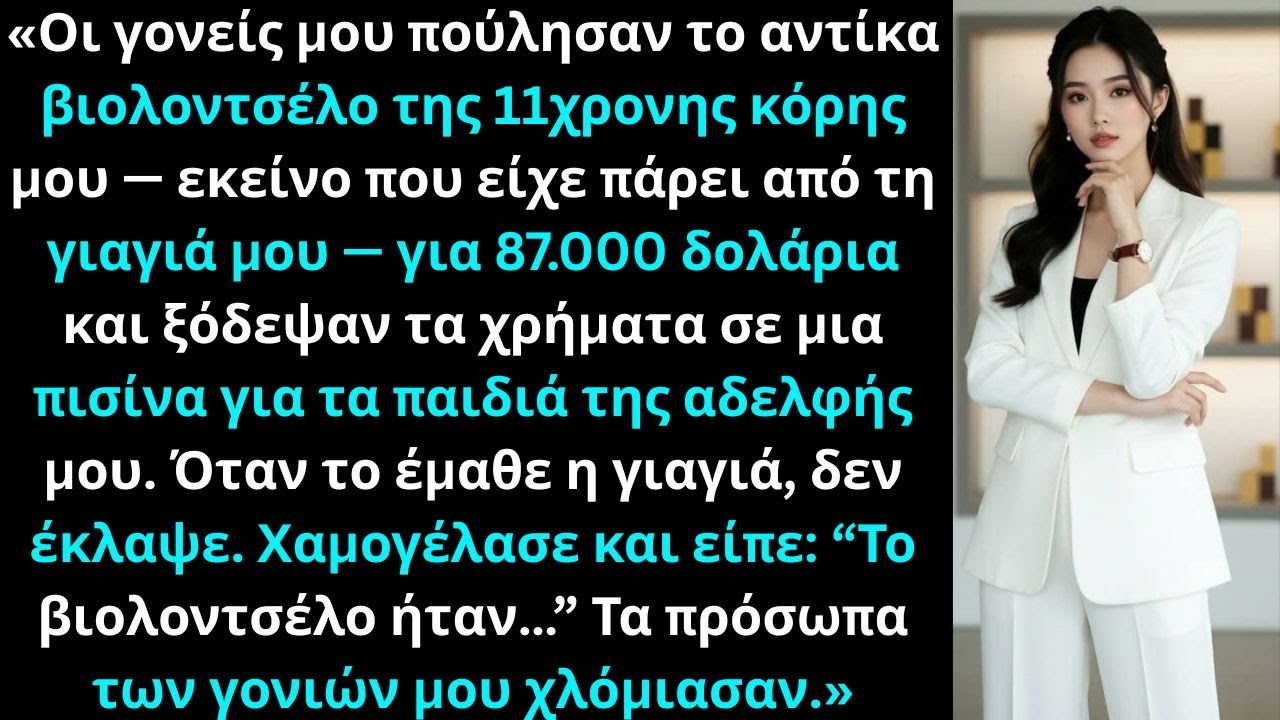 «Οι γονείς μου ΕΚΛΕΨΑΝ το βιολοντσέλο της κόρης μου και το πούλησαν για 87.000 δολάρια.»