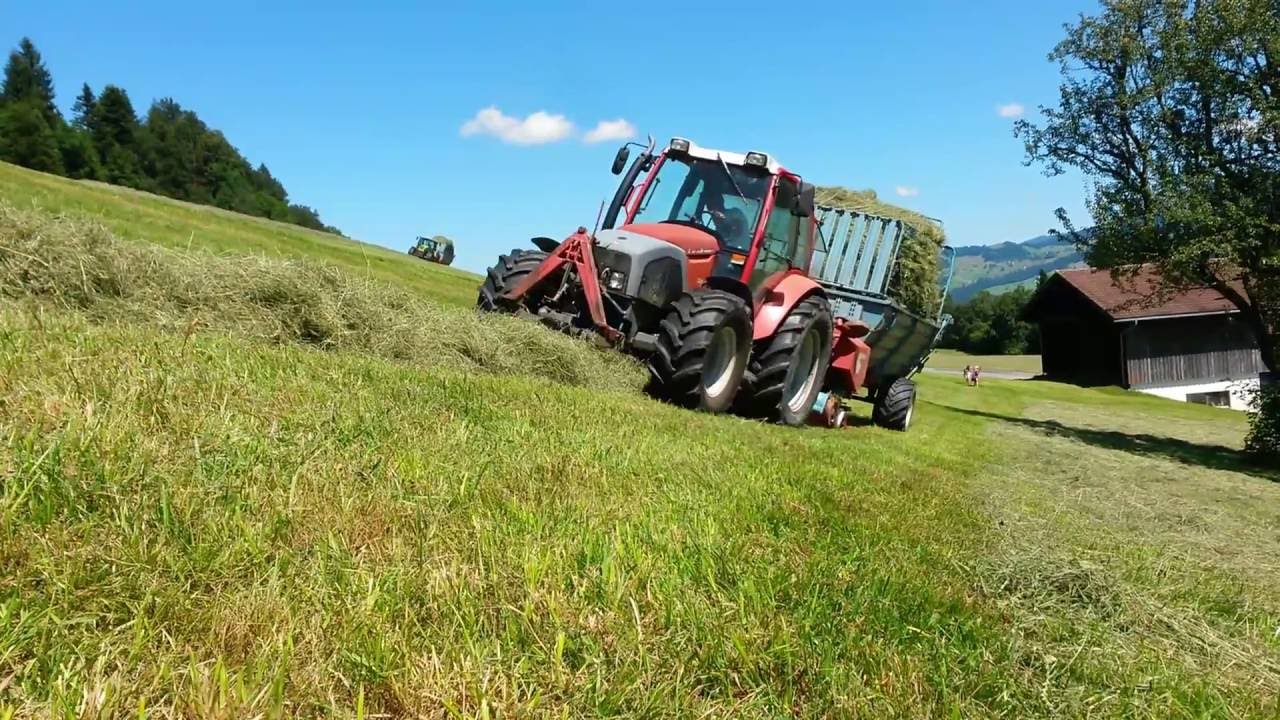 Heuen 3. Schnitt 2016/Schwaden, Laden/Claas, Lindner, Carraro