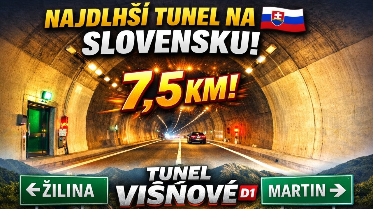 Najdlhší tunel na Slovensku 🇸🇰 | Višňové – diaľnica D1 (Žilina ↔ Martin)